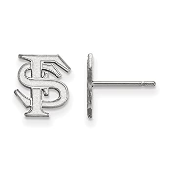 【中古】【輸入品・未使用】フロリダ州状態Extra Small (3?/ 8インチ) ポストイヤリング(10?Kホワイトゴールド)