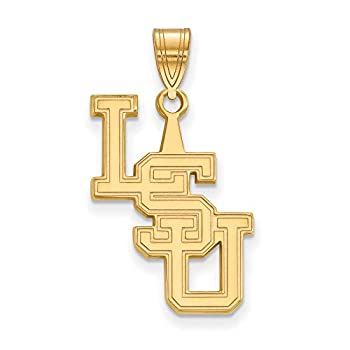 【中古】【輸入品・未使用】LSU Large (3?/ 4インチ)ペンダント(10?Kイエローゴールド)