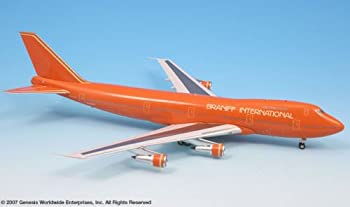 【中古】【輸入品・未使用】Braniff Airlines ウルトラオレンジ ボーイング 747-200 飛行機ミニチュアモデル N602BN ダイカスト 1:200 パーツ# A012-IF742005｜スカイマーケットプラス