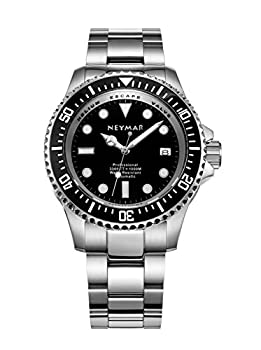 【中古】【インポート品・未当て嵌める】(クリスマスGreat手懸ける奨励) Neymar 44?粍 Automatic Watch 1000?M Dive Watchステンレススチールカラー500?Automatic Watch