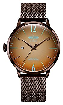 【中古】【輸入品・未使用】溶接機Moodyステンレススチールメッシュ3?Hand Watch with Date 45?mm