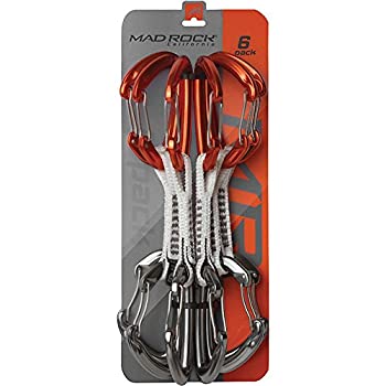 【中古】【インポート品・未当て嵌める】Mad Rock Concorde Quickdraw Set Orange/Silver 6 Pack 141［並行輸入］ スポーツウェア・アクセサリー-スポーツ・アウトドア