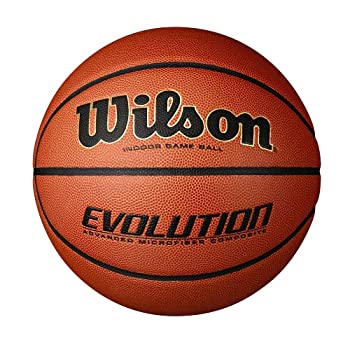 【中古】【輸入品・未使用】Wilson Evolution Game バスケットボール ブラック ユースサイズ 27.5インチ