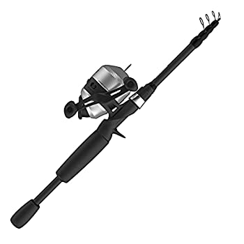 【中古】【輸入品・未使用】Zebco 33 スピンキャストリールと伸縮式釣り竿コンボ 22.5インチから6フィートの伸縮式Eガラス釣り竿 クイックセット アンチリバースフィッシン