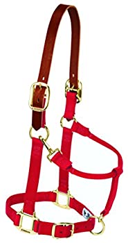 【中古】【輸入品・未使用】(Yearling Horse%ｶﾝﾏ% Red) - Weaver Leather Breakaway Original Adjustable Chin and Throat Snap Halter
