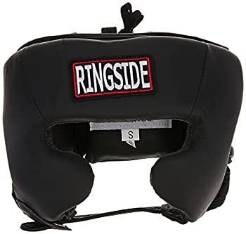 【中古】【インポート品・未当てはめる】(Large%ｶﾝﾏ% Black) - Ringside Competition Boxing Muay Thai MMA Sparring Head Protection Headgear with Cheeks