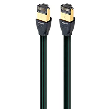 【中古】【輸入品・未使用】AudioQuest RJ / EフォレストケーブルCat7ケーブル1.5 mブラックネットワークケーブル - RJ-45ネットワークケーブル（1.5 m、RJ45、CAT7、ブラッ