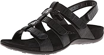 【中古】【輸入品・未使用】Vionic Womens Rust Amber Open Toe Casual Slippers%ｶﾝﾏ% Black%ｶﾝﾏ% Size 6