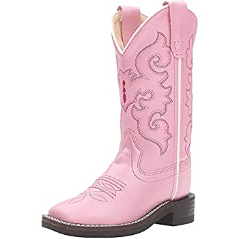 【中古】【輸入品・未使用】Old West ガールズ ウェスタンブーツ スクエアトウ Vb9120 US サイズ: 13 Little Kid カラー: ピンク
