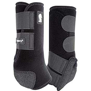 【中古】【輸入品・未使用】legacy2?Hind保護用ブーツ2パックLブラック