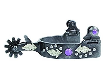 【中古】【インポート品・未当て嵌める】(Kids%ｶﾝﾏ% Purple) - Professional\u0027s Choice Pro Choice Stone Feather Spurs