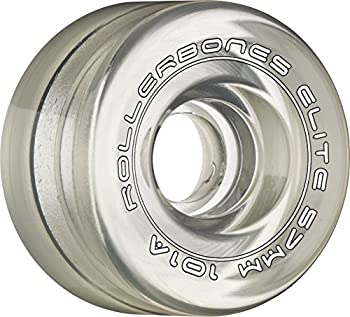 【中古】【輸入品・未使用】(62mm%ｶﾝﾏ% Clear) - Rollerbones Art Elite 101A Competition Roller Skate Wheels (Set of 8)