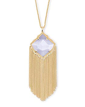 【中古】【輸入品・未使用】Kendra Scott キングストンゴールドロングペンダントネックレス スレートキャッツアイ