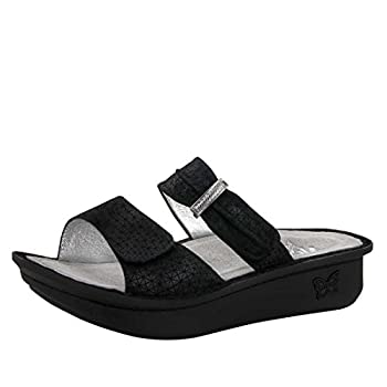 【中古】【輸入品・未使用】Alegria レディース カルメン ウェッジサンダル US サイズ: 5.5 カラー: ブラック