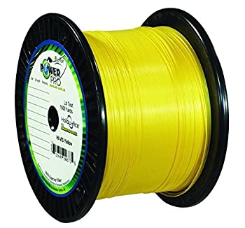 【中古】【インポート品・未当て嵌める】(Yellow%ｶﾝﾏ% 4.5kg) - PowerPro PowerPro Hi Viz Yellow 4.5kg Test 1500ヤード Spool 2100101500Y