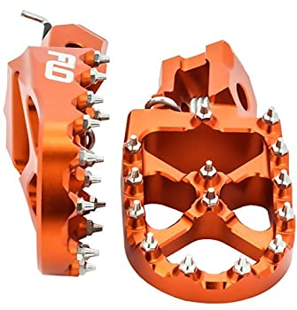 【中古】【輸入品・未使用】Flo Motorsports FPEG-795 - KTM SX/EXC フットペグ - オレンジ