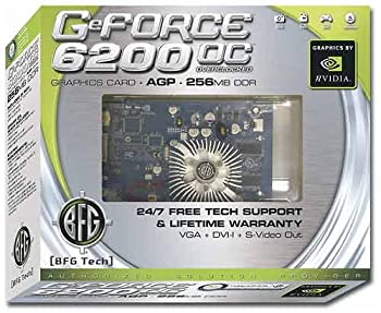 【中古】【輸入品・未使用】BFG GeForce 6200oc AGP 256?MB VGA DVI Svid