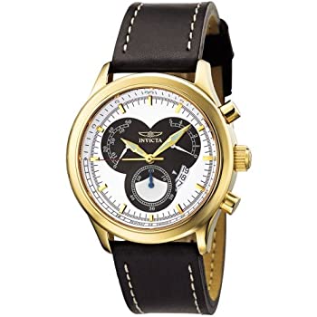 【中古】【インポート品・未当て嵌める】Invicta Men\u0027s 3959 II Collection Chronograph Leather Watch
