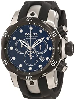 【中古】【インポート品・未当て嵌める】Invicta Men\u0027s 0947 Venom Reserve Chronograph Black Dial Watch
