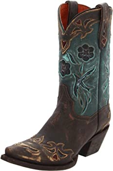 【中古】【インポート品・未当て嵌める】[Dan Post] Boot Company レディース US 大きさ: 9-B 色つや: 赤銅色