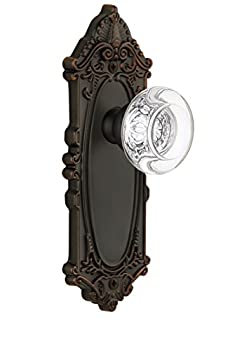【中古】【インポート品・未当てはめる】Grandeur Grande Victorianお皿withボルドークリスタルノブ、秘め事???2.375in、Timelessブロンズ