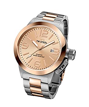 【中古】【インポート品・未当てはめる】TW Steel \u0027 Canteen \u0027 Quartz Gold andステンレス鋼自動小銃Watch%ｶﾝﾏ% Color : Two Tone (Model : cb404?)