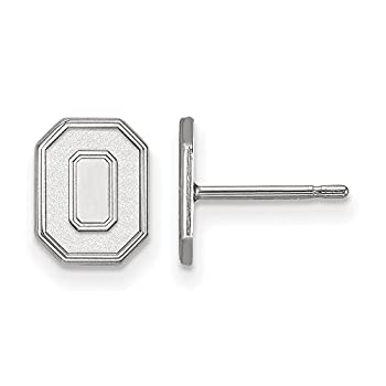 【中古】【輸入品・未使用】オハイオ州状態Extra Small (3?/ 8インチ) ポストイヤリング14?Kホワイトゴールド｜スカイマーケットプラス