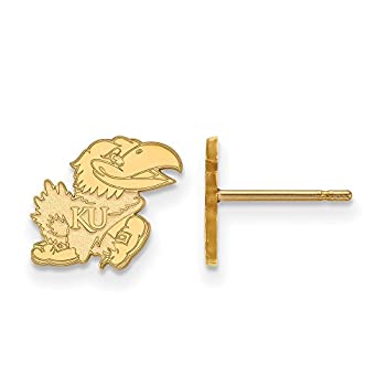 【中古】【輸入品・未使用】カンザスExtra Small (3?/ 8インチ) ポストイヤリング(14?Kイエローゴールド)|スカイマーケットプラス