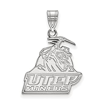 【中古】【輸入品・未使用】Texas at El Paso Large (3?/ 4インチ) ペンダント(10?Kホワイトゴールド)