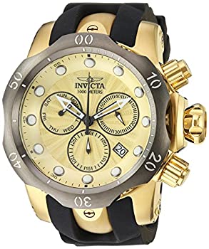 【中古】【インポート品・未当て嵌める】Invicta Men\u0027s 24258 Venom Quartz Chronograph Gold Dial Watch