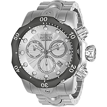【中古】【インポート品・未当てはめる】Invicta Men \u0027s 23890?Venomクオーツクロノグラフアンティークシルバーダイヤル時辰儀