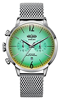 【中古】【輸入品・未使用】Welder Moody ステンレススチールメッシュデュアルタイムウォッチ 日付機能付き 42mm