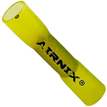 【中古】【輸入品・未使用】イエロー熱収縮Insulated Butt突合せスプライスコネクタ端子、熱Shrinkable、水と振動プルーフ、腐食フリー、ゲージ12???10?AWG|スカイマーケットプラス