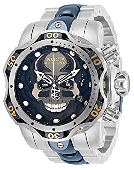 【中古】【インポート品・未当て嵌める】Invicta Men\u0027s Reserve Steel Bracelet \u0026 Case Swiss Quartz Black Dial Analog Watch 30351