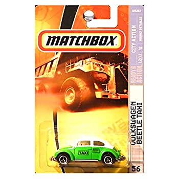 【中古】【輸入品・未使用】Matchbox Volkswagen VW Beetle Taxi Green And White 2008 56 City Action Series 12 of 12 1:64 Scale Collectible Die Cast