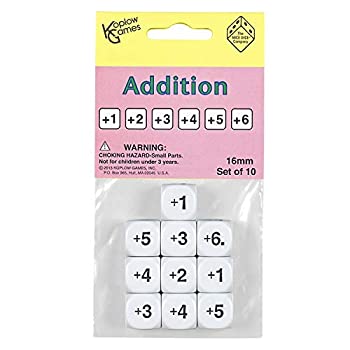 【中古】【インポート品・未当て嵌める】Addition Dice D6 16粍 (5/8インチ) Pack of 10 Dice Koplow Games