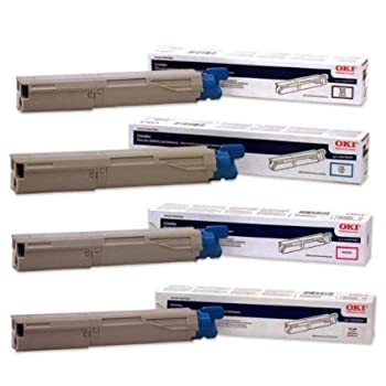 【中古】【輸入品・未使用】OKI C3400n / C3600n / C3530MFP / MC360n MFP HC Toner Set. Full Set of 4 High Yield Genuine OKI Toner Cartridges. 43459301 Yellow%ｶﾝﾏ% 4｜スカイマーケットプラス