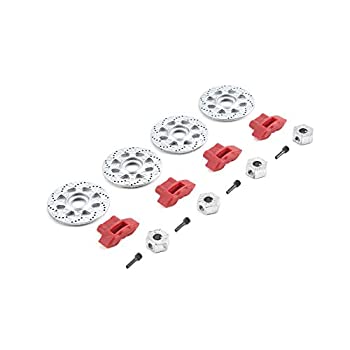 【中古】【輸入品・未使用】Losi 六角、ローター、キャリパー、ピンセット(4):バハレイ、LOS232006、シルバー/レッド、1:10スケール。|スカイマーケットプラス