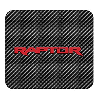 【中古】【輸入品・未使用】フォード F-150 ラプター 2017インチ レッド ブラック カーボンファイバー テクスチャ グラフィック PC マウスパッド 米国製