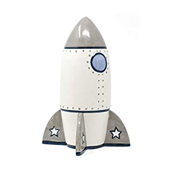 【中古】【輸入品・未使用】Child to Cherish Roger Rocket Piggy Bank for Boys