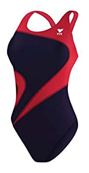 【中古】【輸入品・未使用】(24%ｶﾝﾏ% Navy/Red) - TYR Youth Alliance T-Splice Maxfit Swimsuit