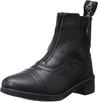 【中古】【輸入品・未使用】(11%ｶﾝﾏ% Black) - Saxon Childs Syntovia Zip Paddock Boot