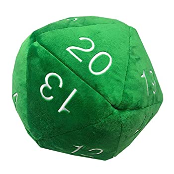 【中古】【輸入品・未使用】グリーンとホワイトのジャンボD20ノベルティプラッシュダイス