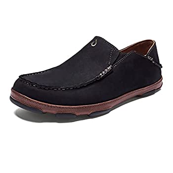 【中古】【輸入品・未使用】OLUKAI Men\'s Moloa Slip-on%カンマ%Black/Toffee%カンマ%US 9 M|スカイマーケットプラス
