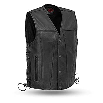 【中古】【輸入品・未使用】最初製造メンズシングルバックパネルベスト(ブラック) X-Large ブラック FIM618CFD-XL