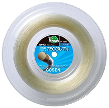 【中古】【インポート品・未当て嵌める】ゴーセン(Gosen) ガット TECGUT TECGUT 16 渦状文 白いこと TS6001