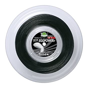 【中古】【インポート品・未当て嵌める】ゴーセン エッグ力強さ17 200M 渦状文 黒いこと(EGGPOWER 17) TS1012BK