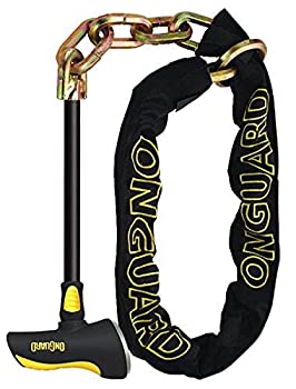 【中古】【インポート品・未当て嵌める】Onguard Beast Chain Lock with X2 Steel Bar Lock (Black%ｶﾝﾏ% 140 珊 x 11 粍) by OnGuard スポーツ・アウトドア-ロック