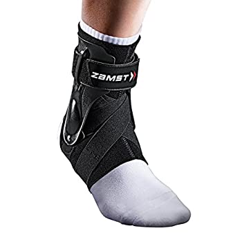 【中古】【インポート品・未当て嵌める】Zamst A2-DX/LeftリジッドスティフストロングスタビライザーブラックS - 左