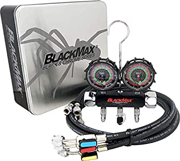 【中古】【輸入品・未使用】Cps製品mbh4p5ezブラックマックス2?Vマニホールドr-134?a、22、404?A、410?Aゲージ& 5?'プレミアムBVホース